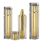 JL-LB312 Golden Luxury Cosmetic Plastic Bottle 30ml 40ml 100ml 120ml Lotion Bottle